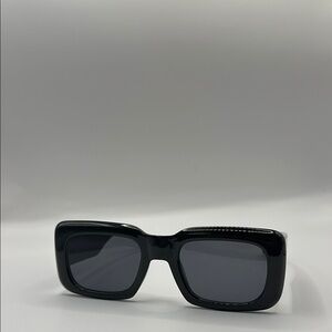 Bold Black Geometric Sunglasses